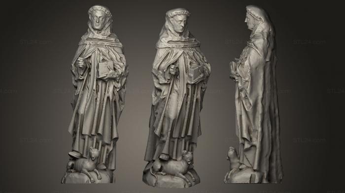 Statues antique and historical (Saint Dominic, STKA_0962) 3D models for cnc